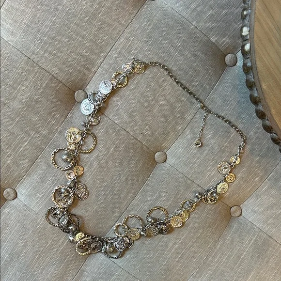 Non Signe SilverRépublique Française Coin Statement Chain Belt